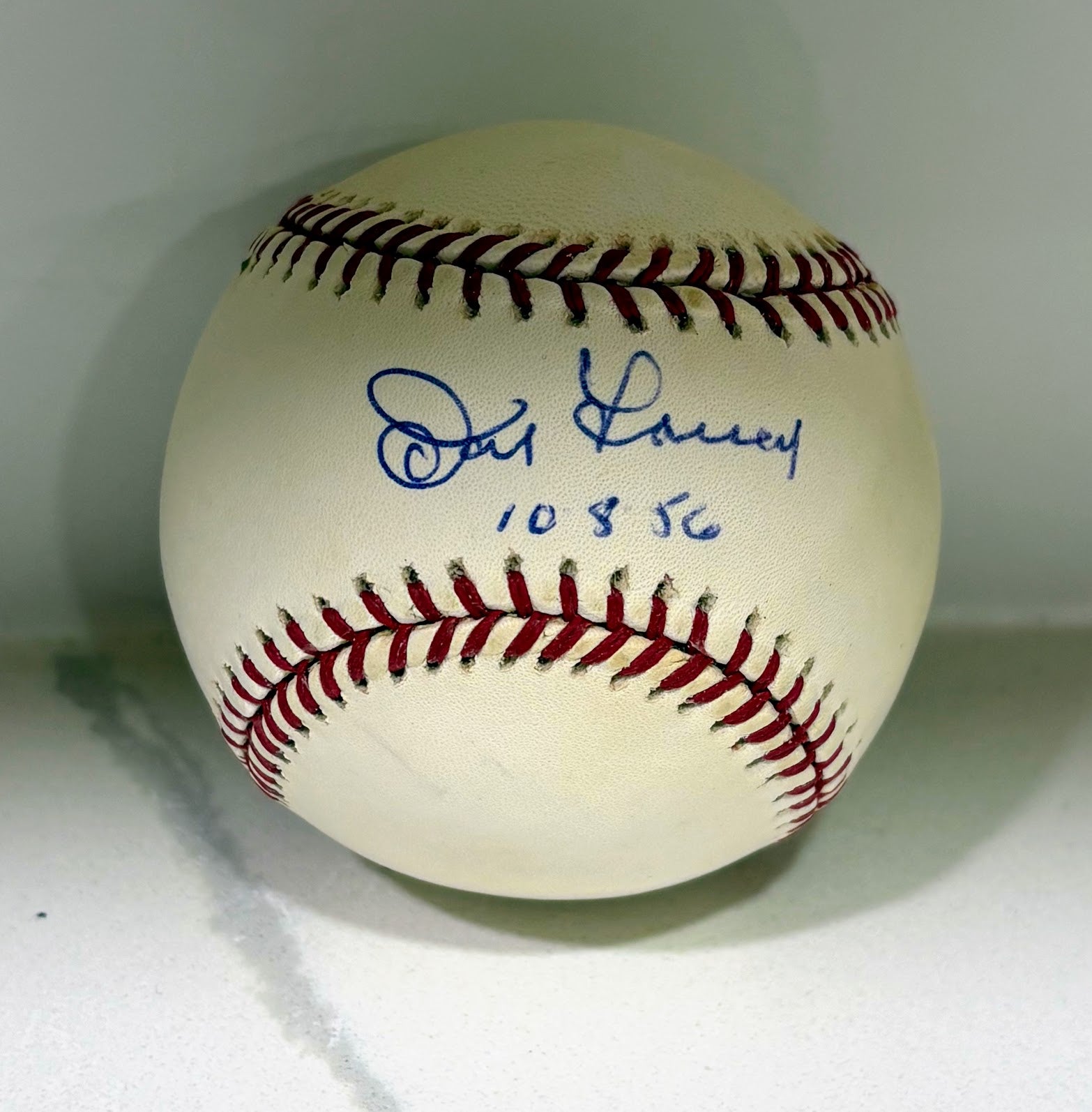 Don Larsen New York Yankees Autographed & Inscribed "8-10-56" Official MLB Baseball | LSM COA