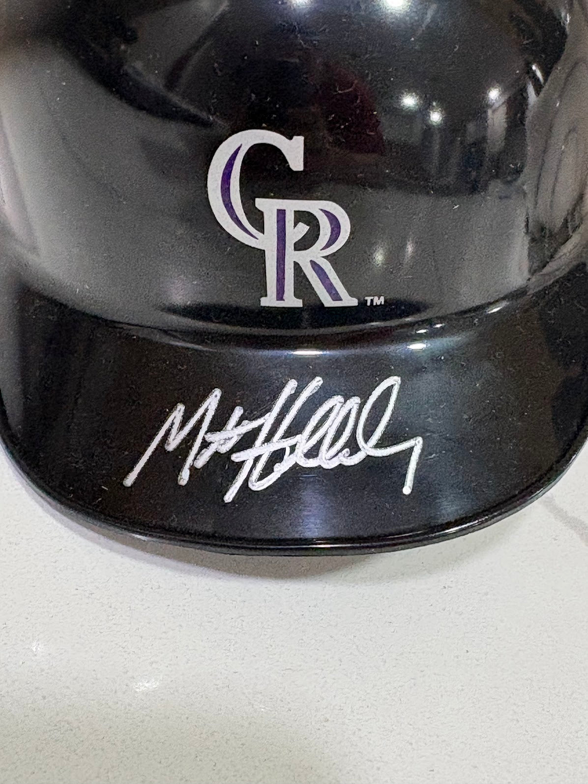 Matt Holliday Autographed Colorado Rockies Mini Helmet | MLB COA