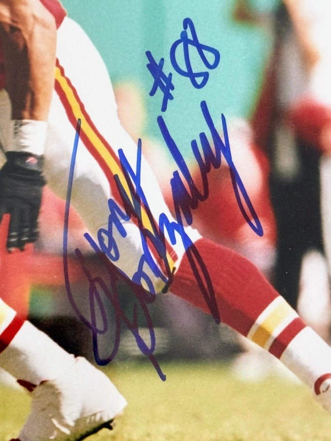 Tony Gonzalez Autographed 8x10 Photo — Kansas City Chiefs with Plaque | JSA COA, Pro Football Hall of Famer