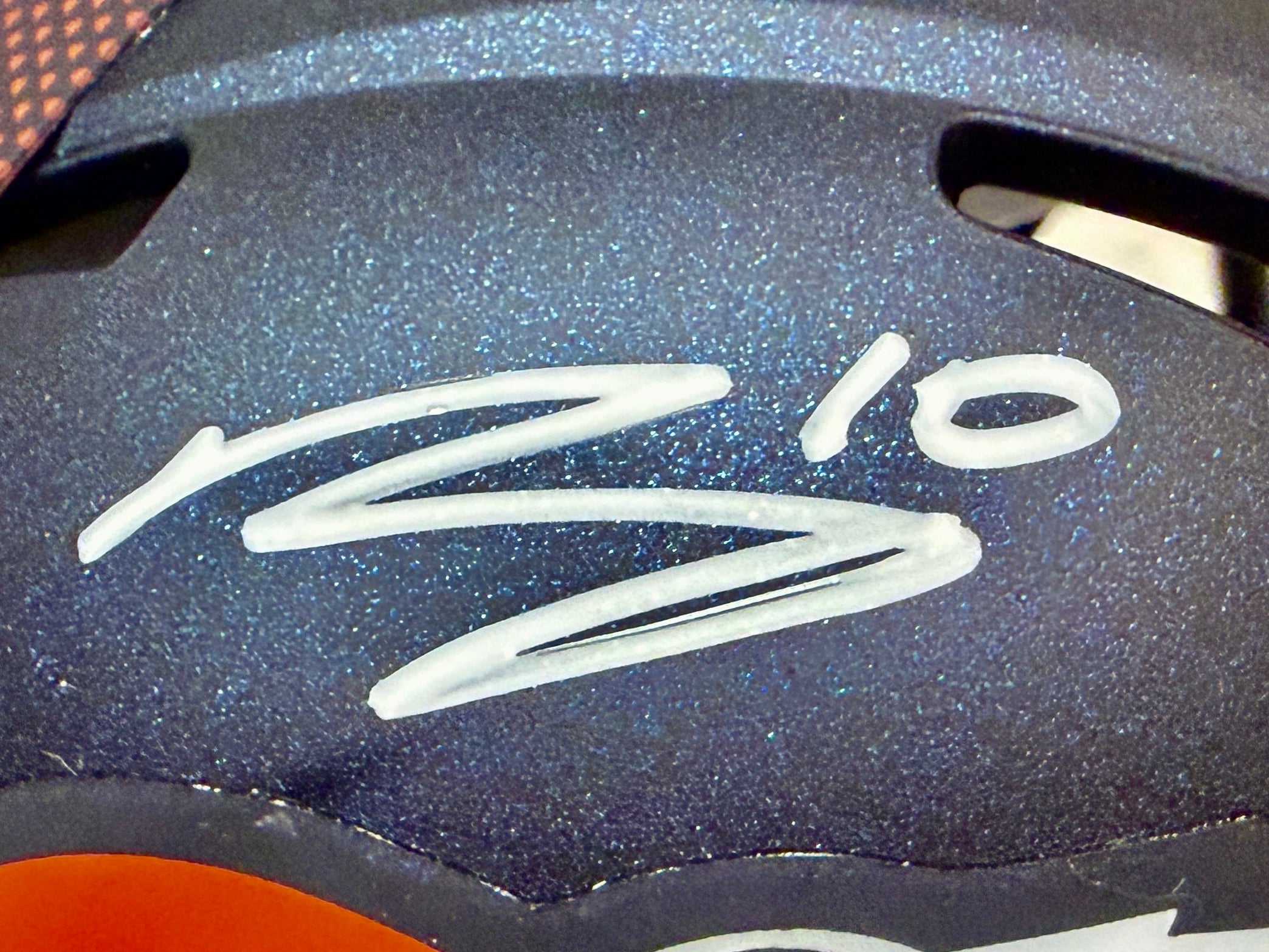 Bo Nix Autographed Denver Broncos Mini Helmet BAS COA - Latitude Sports Marketing