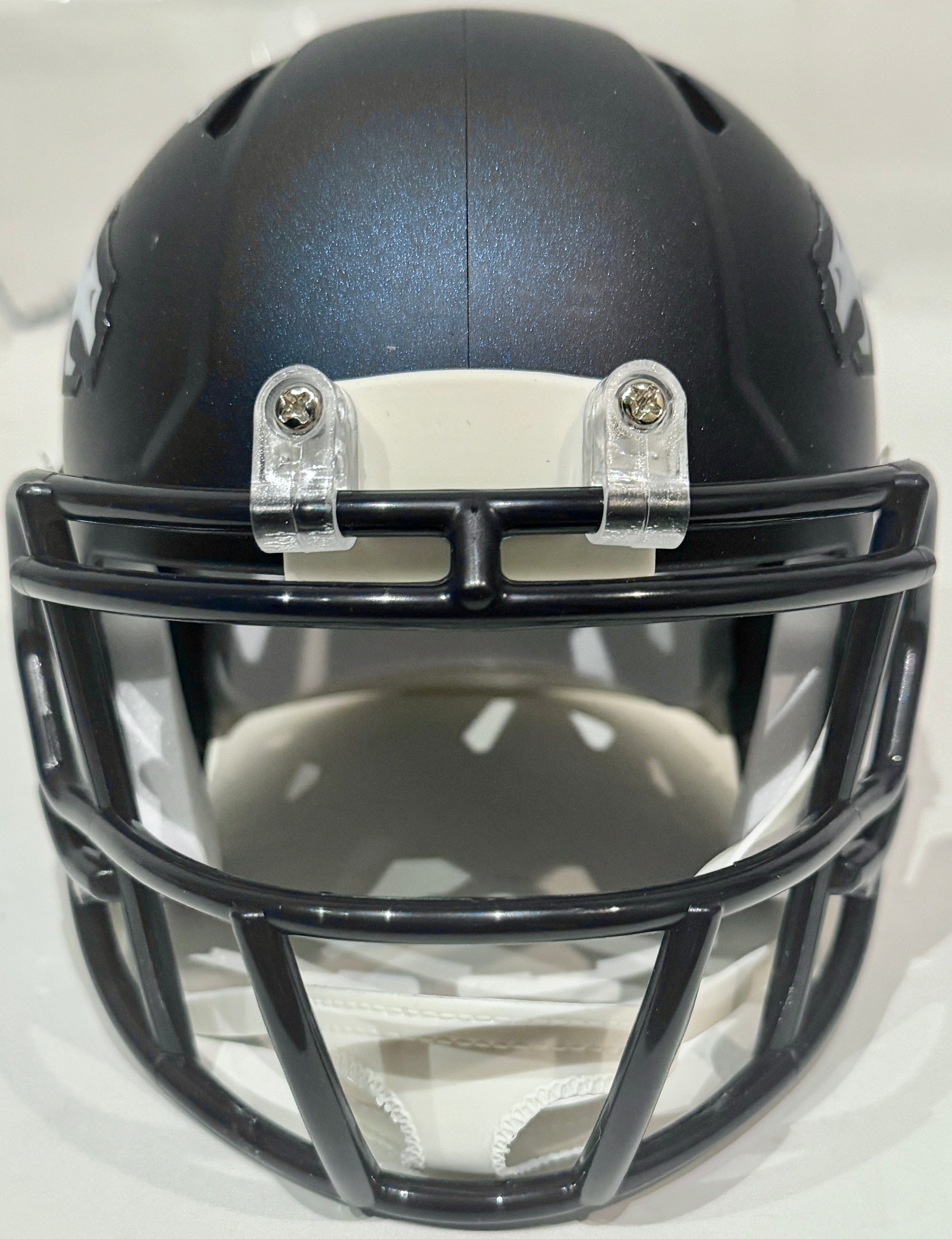 Bo Nix Autographed Denver Broncos Mini Helmet BAS COA - Latitude Sports Marketing