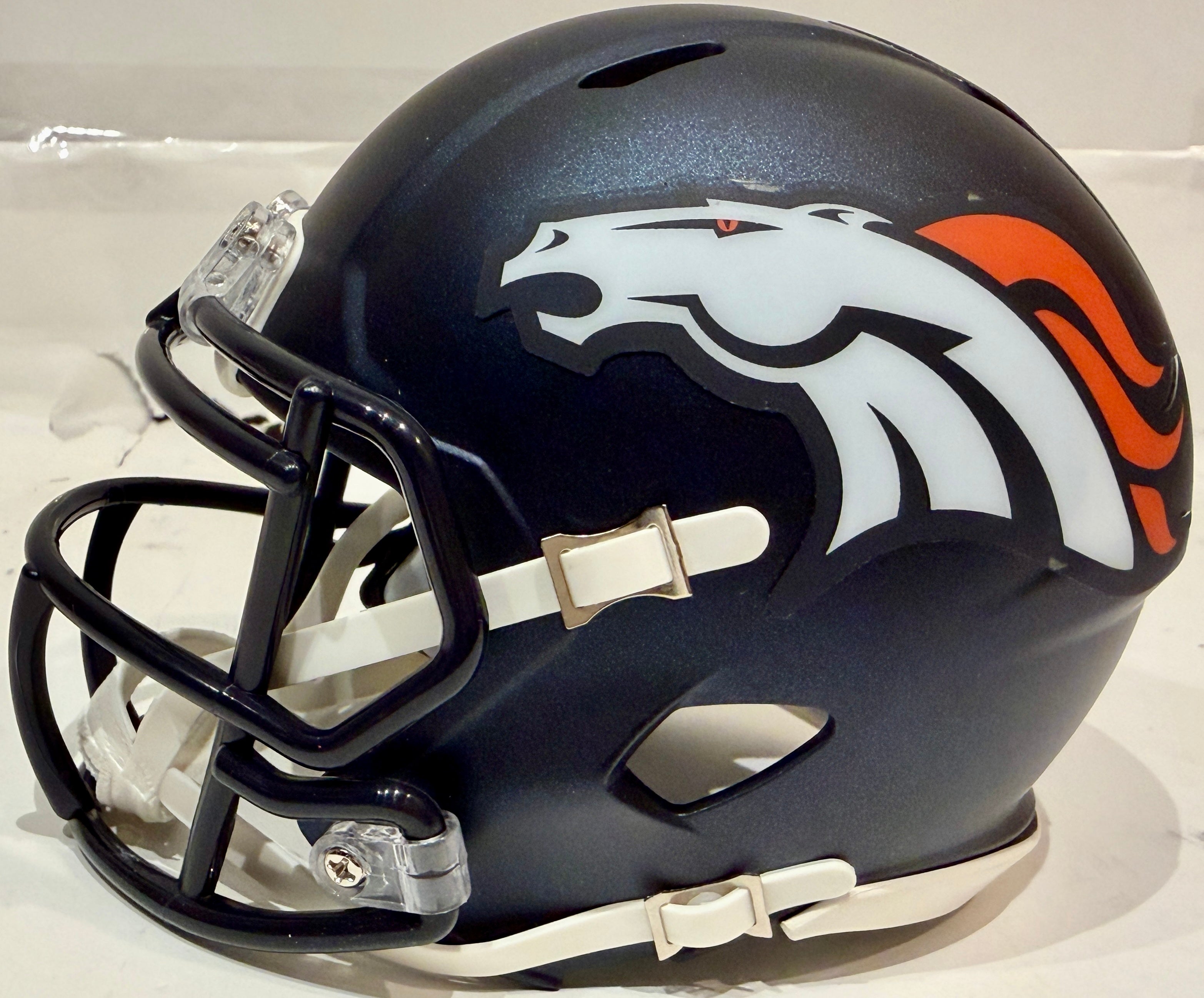 Bo Nix Autographed Denver Broncos Mini Helmet BAS COA - Latitude Sports Marketing