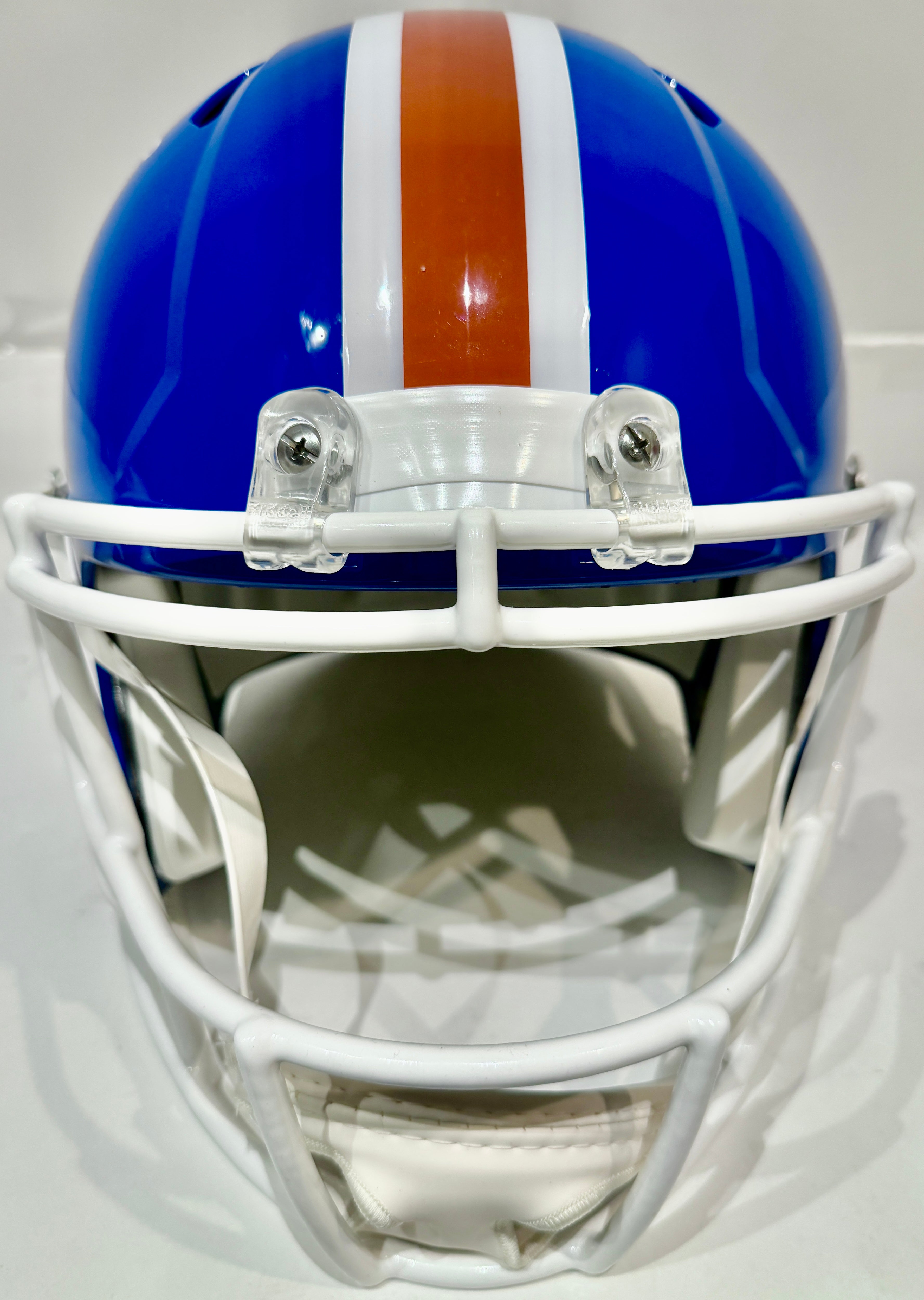 Bo Nix Autographed Denver Broncos D Logo Replica Helmet BAS COA - Latitude Sports Marketing