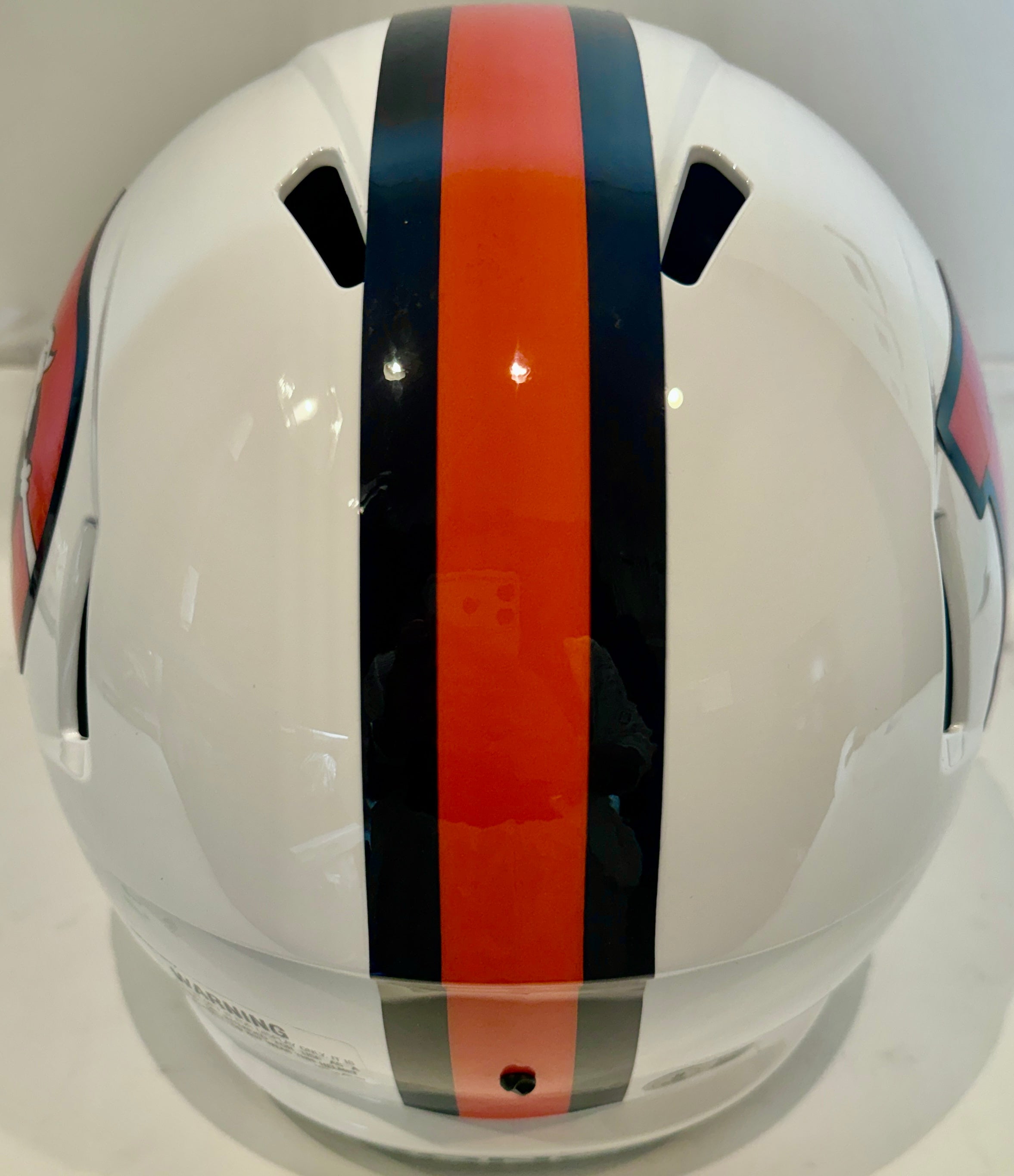 Bo Nix Autographed Denver Broncos Snowcapped Replica Helmet BAS COA - Latitude Sports Marketing