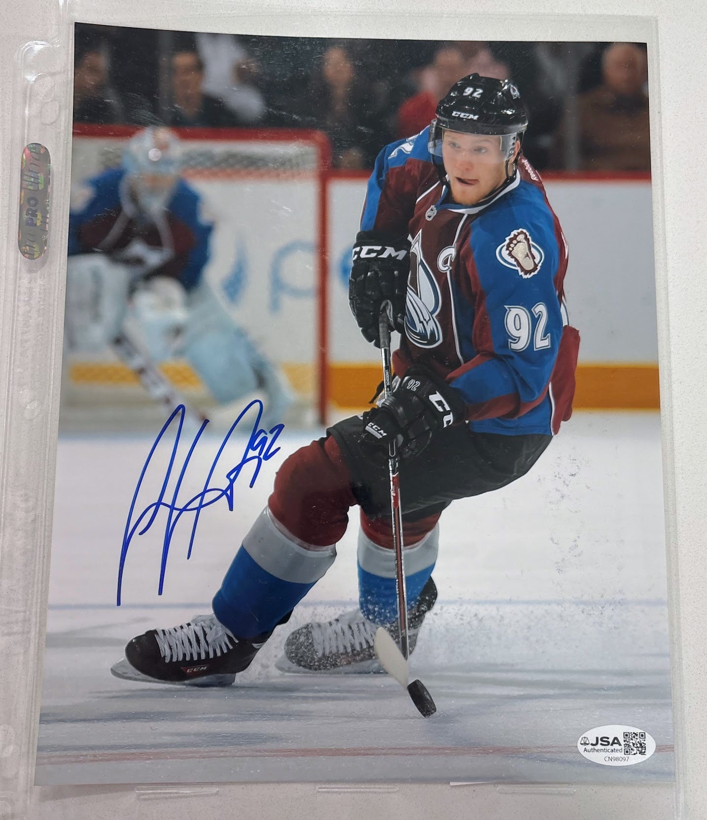 Gabriel Landeskog Autographed 8x10 Photo — Colorado Avalanche | JSA COA