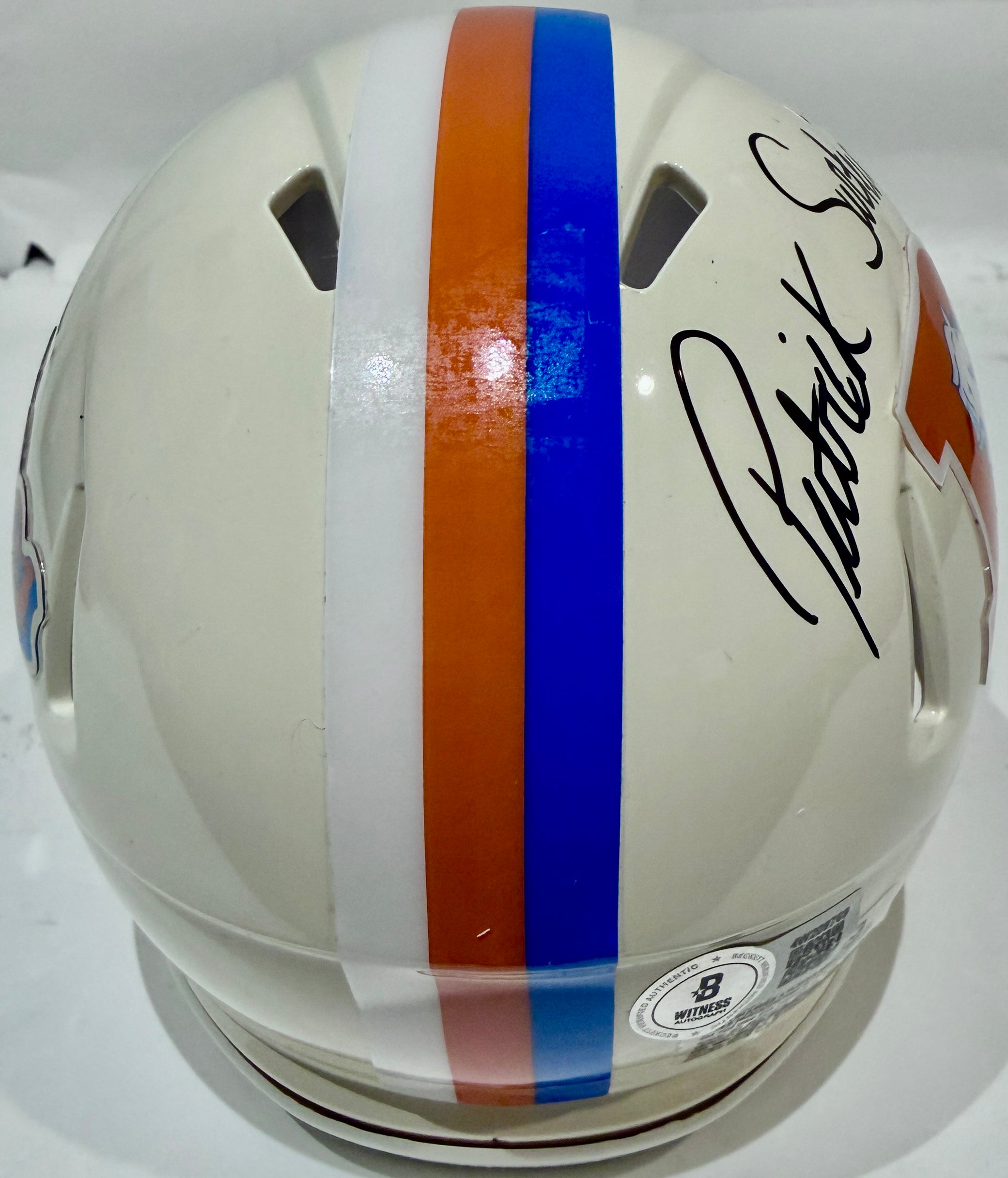 Patrick Surtain II Autographed Denver Broncos Retro Mini Helmet BAS COA