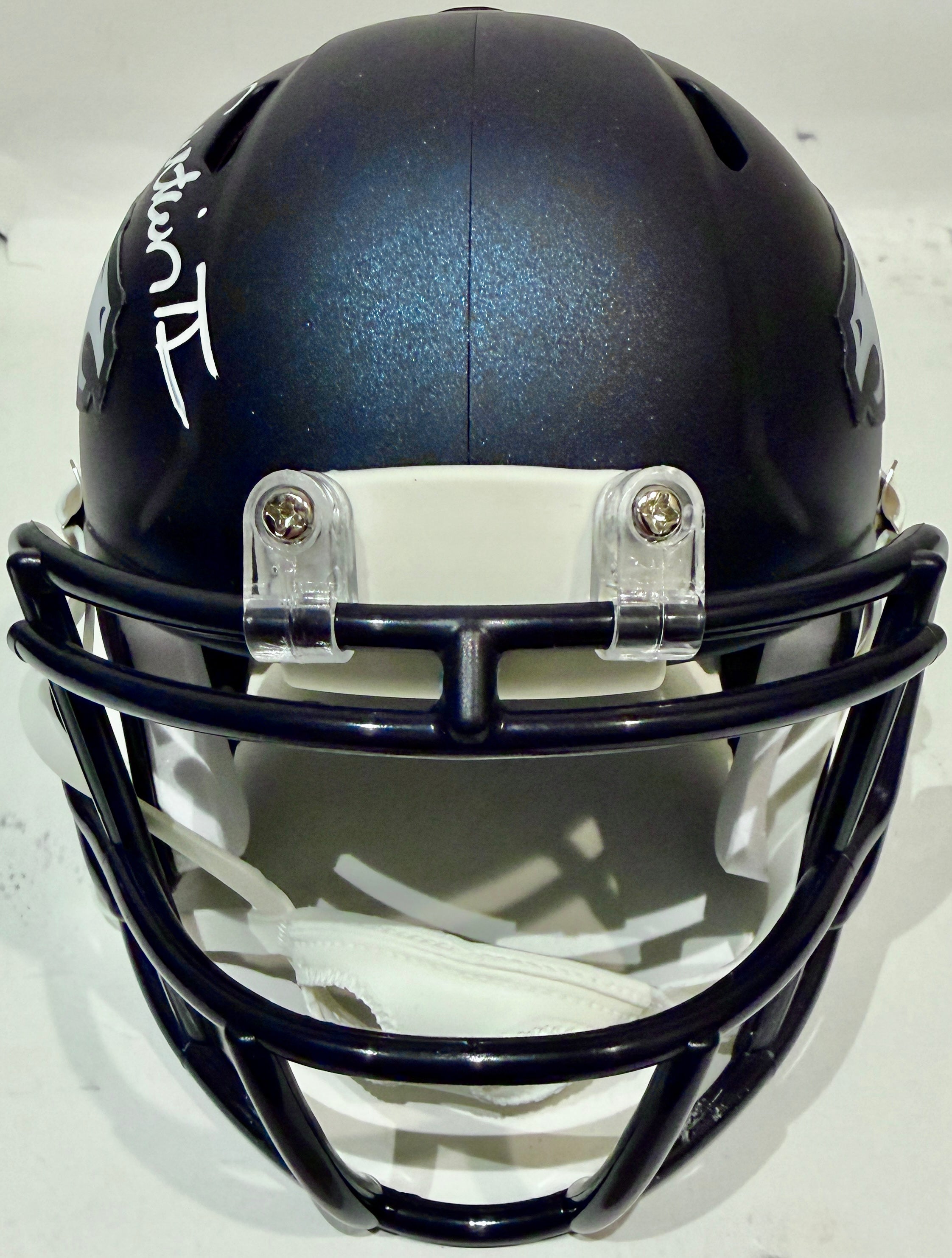 Patrick Surtain II Autographed Denver Broncos Navy Mini Helmet BAS COA