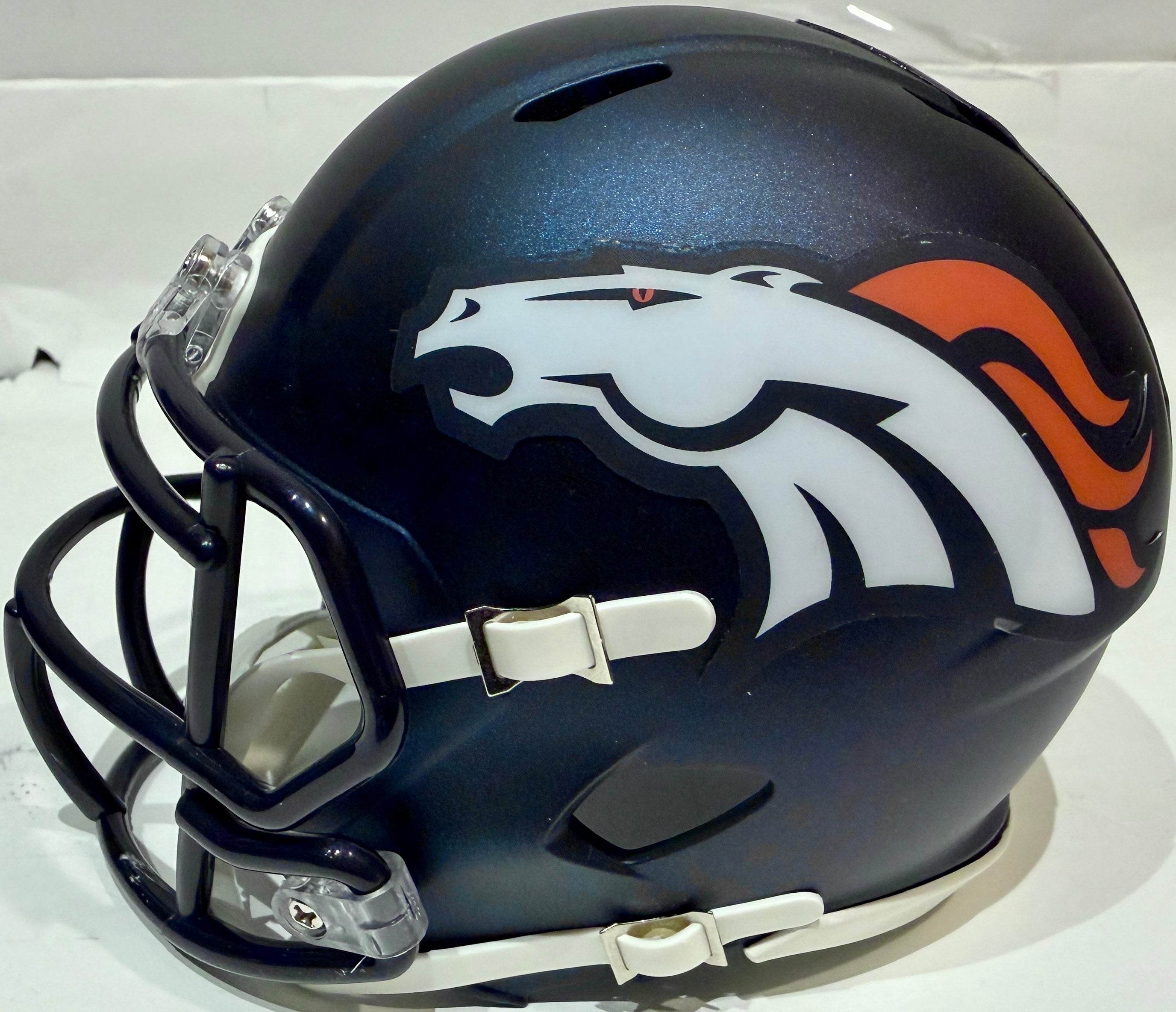 Patrick Surtain II Autographed Denver Broncos Navy Mini Helmet BAS COA