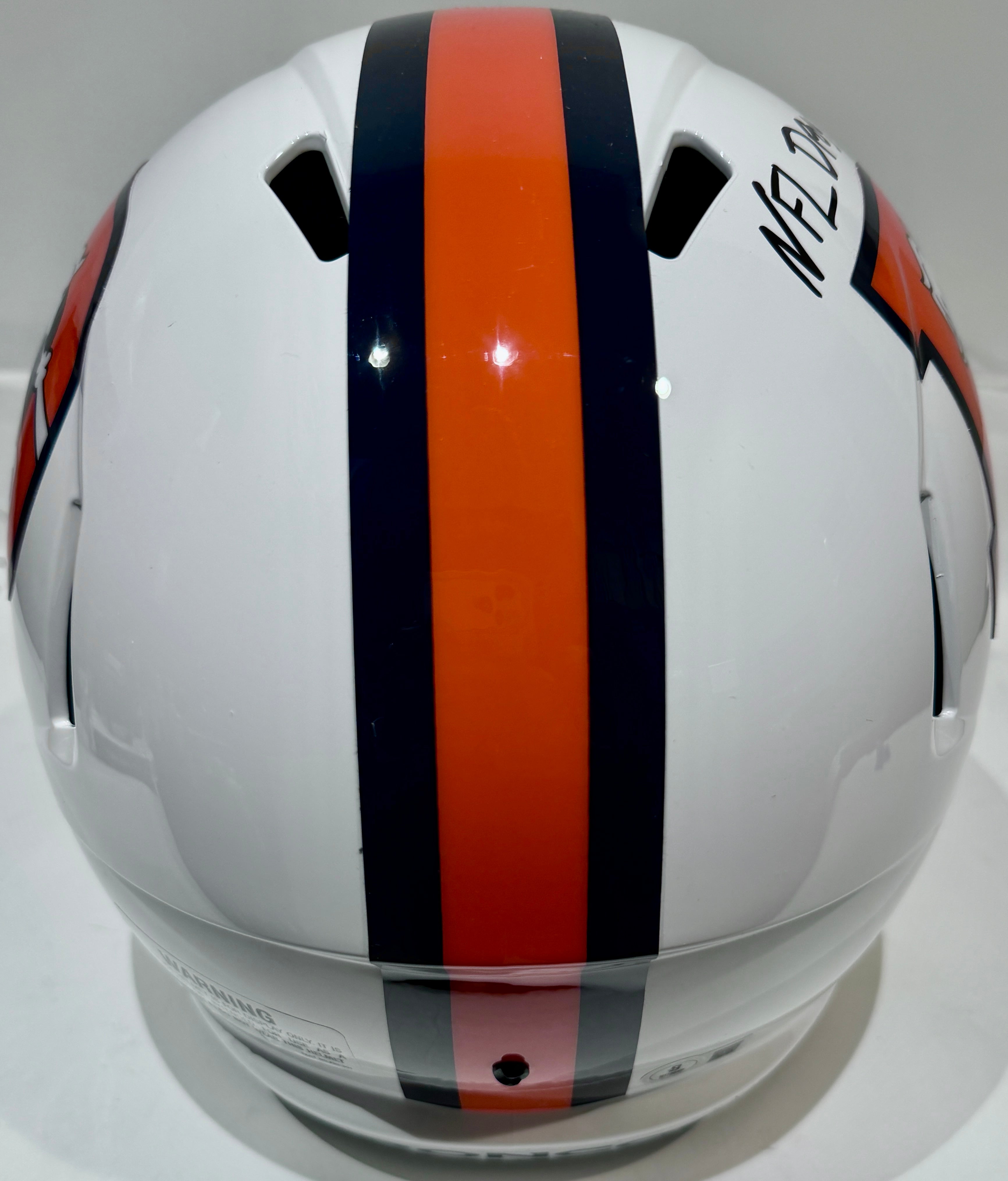 Patrick Surtain II Autographed Denver Broncos Replica Snowcapped Helmet Inscribed "NFL DPOY 24" BAS COA
