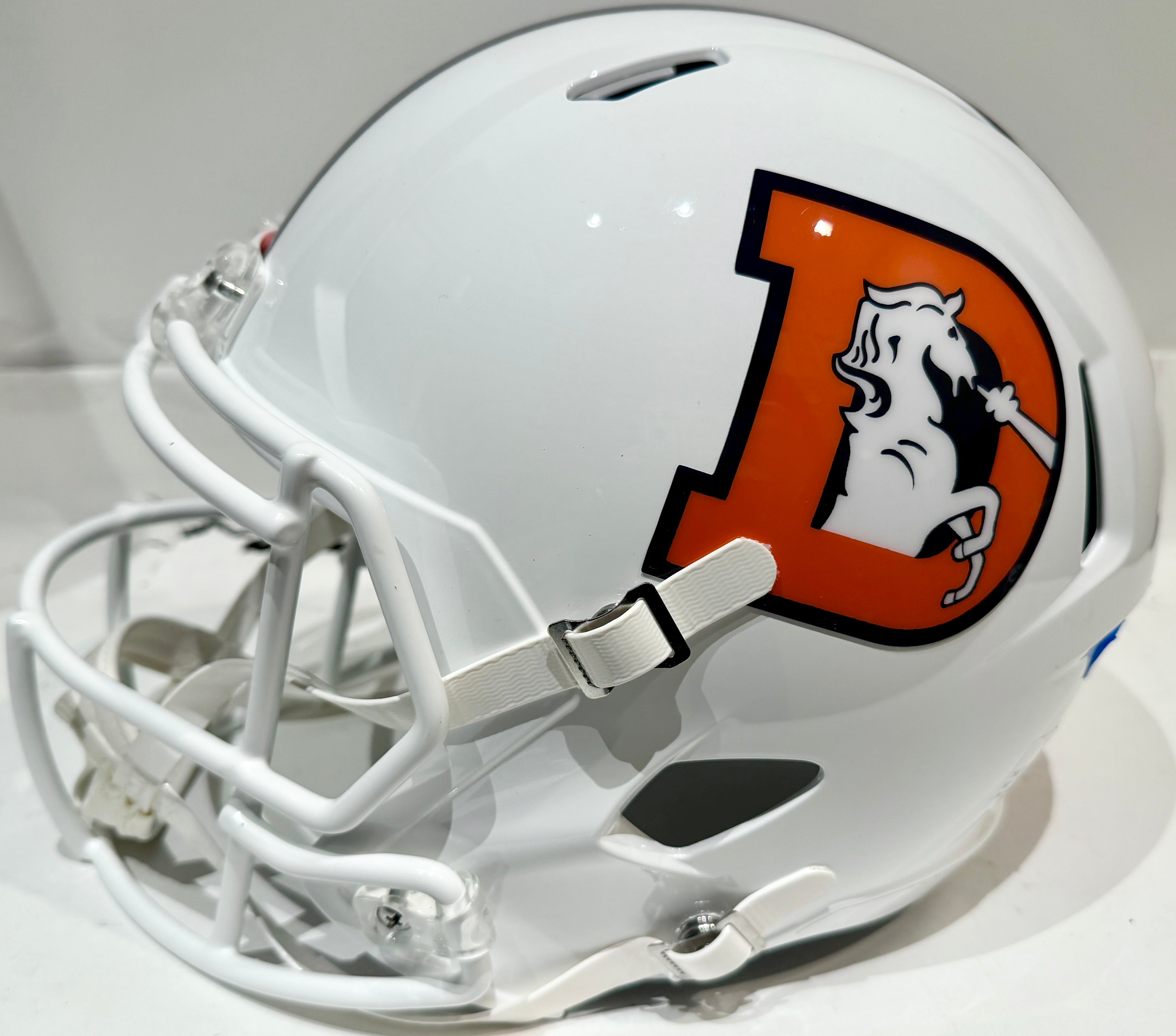Patrick Surtain II Autographed Denver Broncos Snowcapped Replica Helmet BAS COA