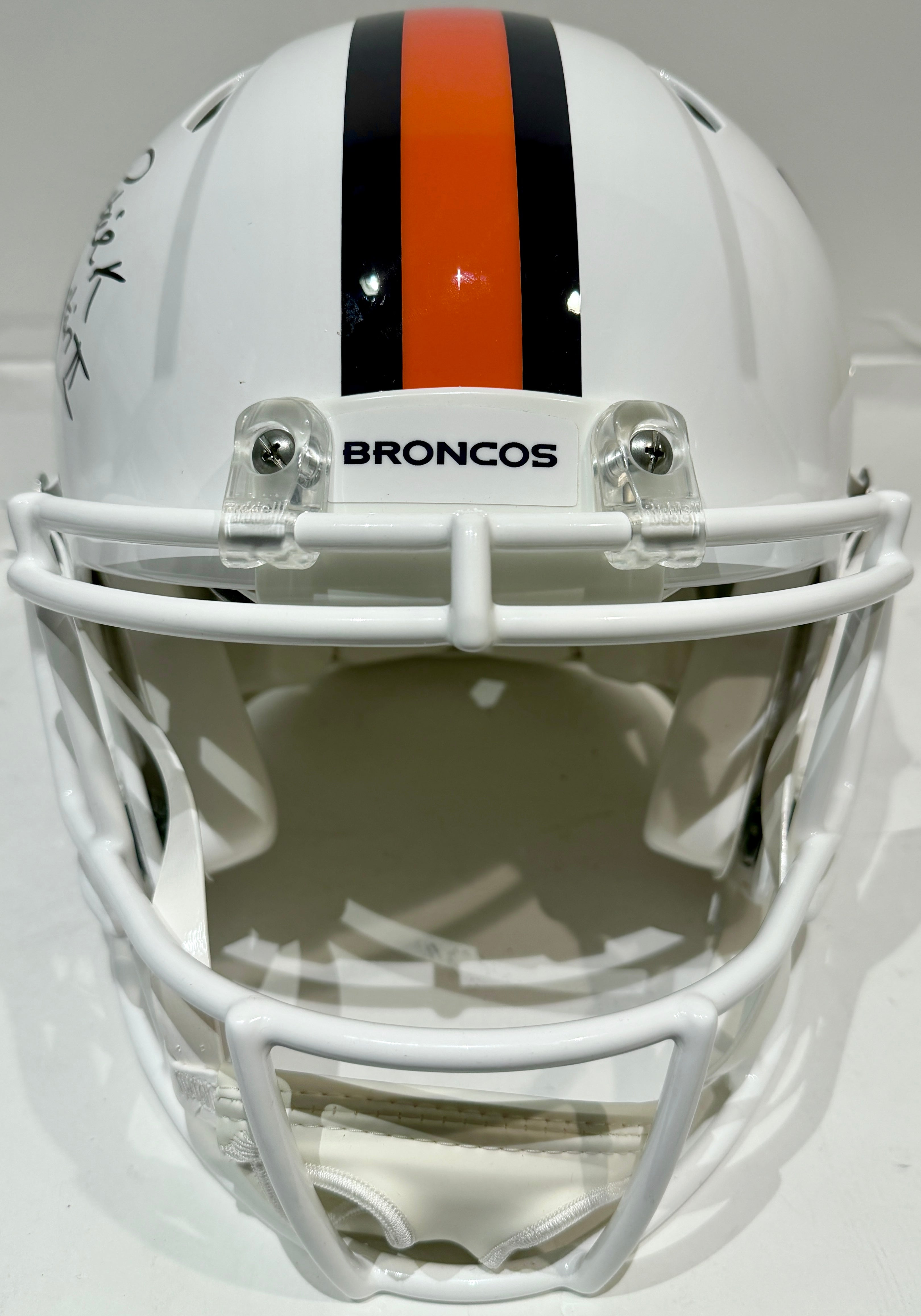 Patrick Surtain II Autographed Denver Broncos Snowcapped Pro Helmet Inscribed "NFL DPOY 2024" BAS COA
