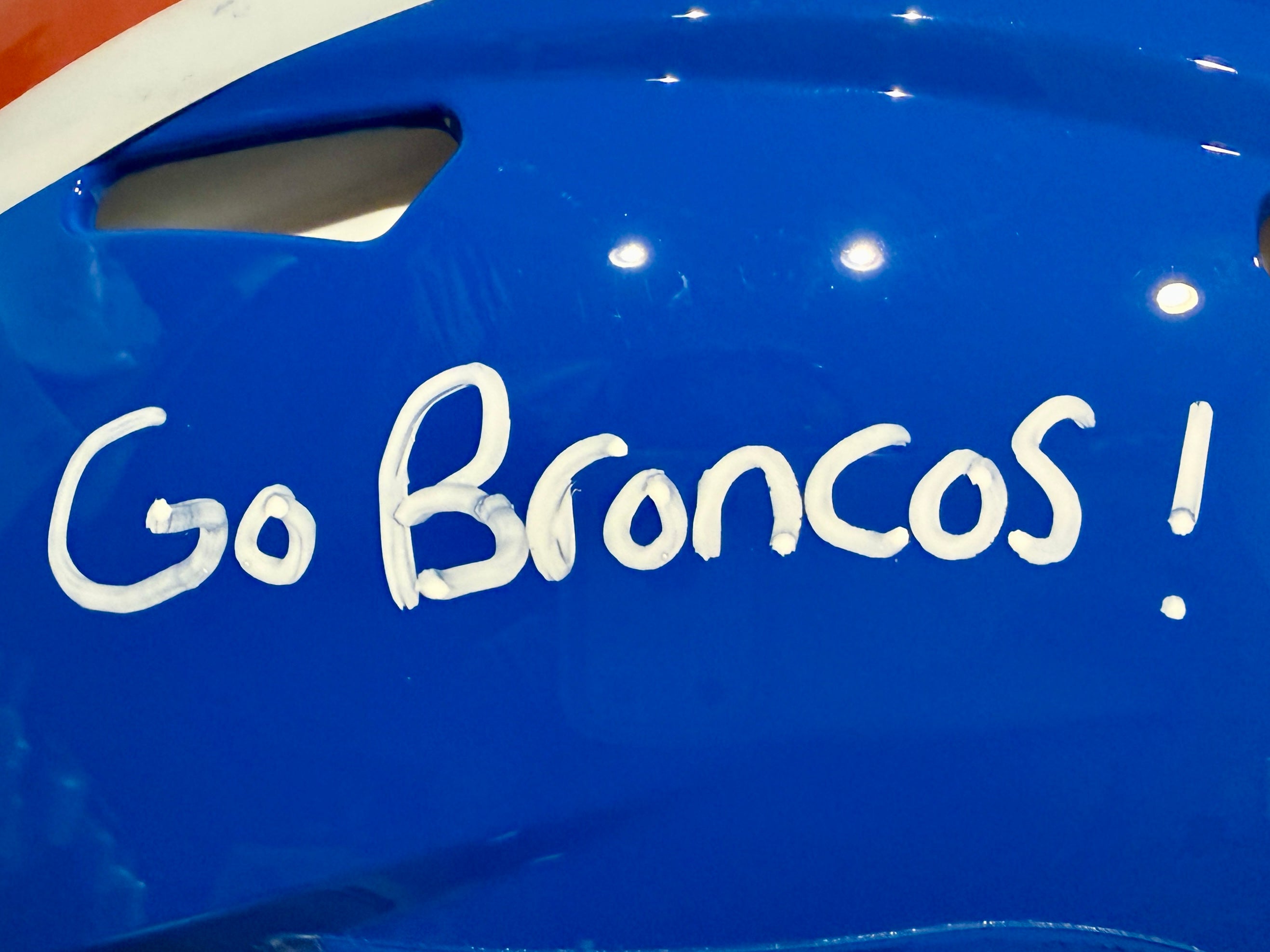 Patrick Surtain II Autographed Denver Broncos D Logo Pro Helmet Inscribed "Go Broncos!" BAS COA