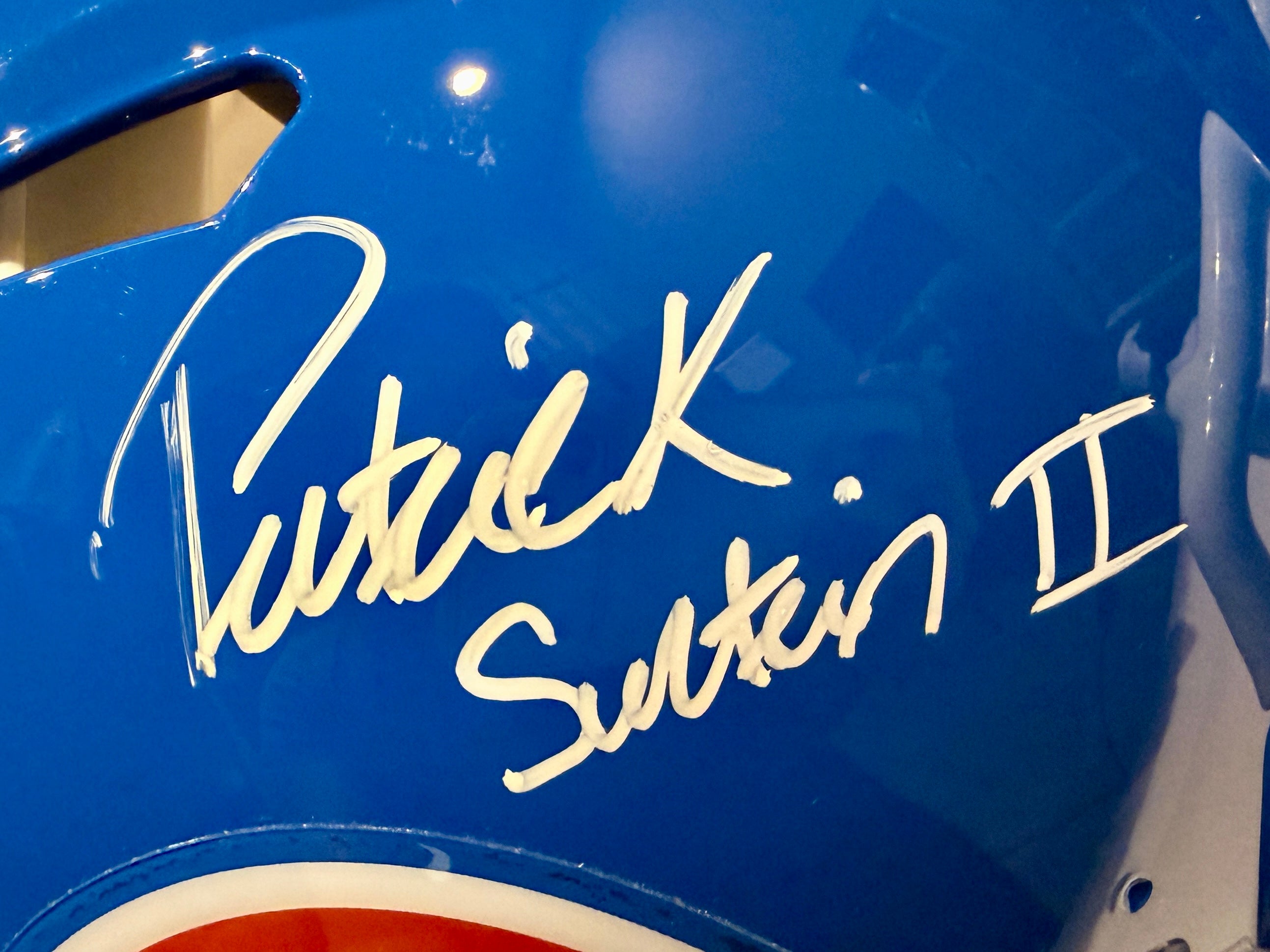 Patrick Surtain II Autographed Denver Broncos D Logo Pro Helmet Inscribed "Go Broncos!" BAS COA