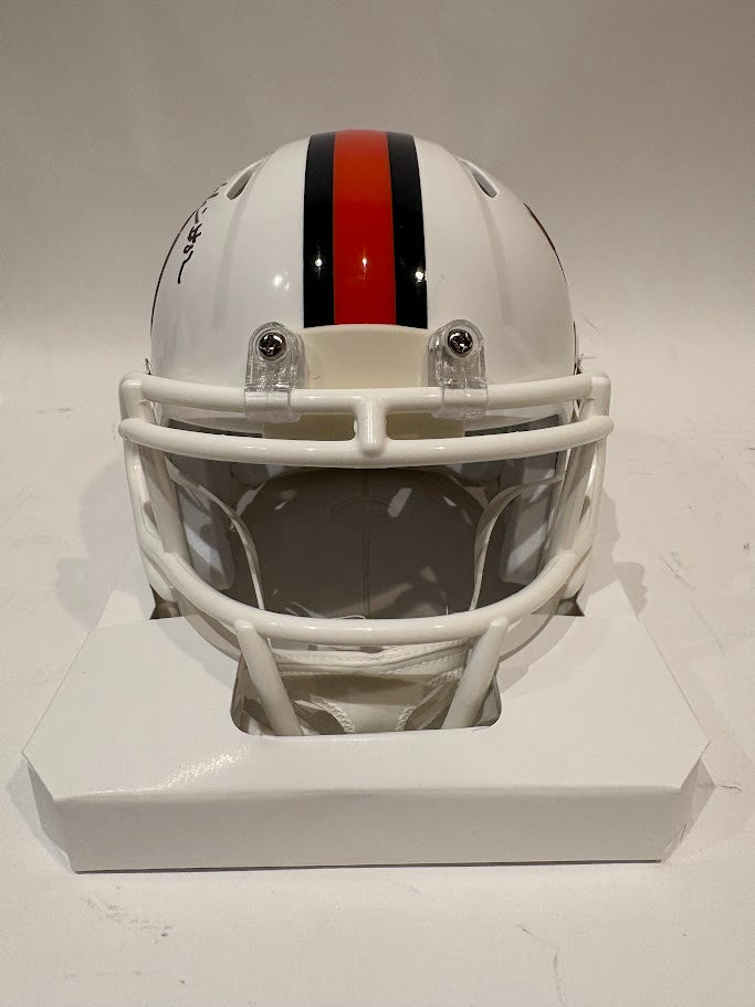 Jonah Elliss Autographed Denver Broncos Snowcapped Mini Helmet — BAS COA