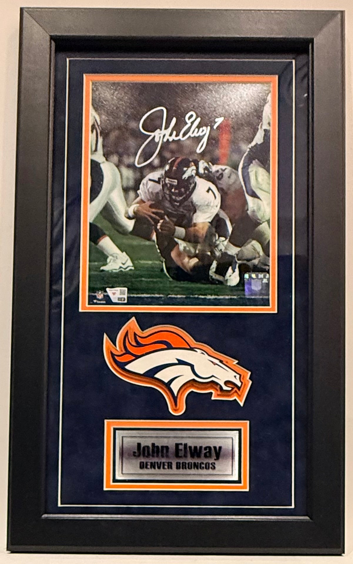 John Elway Autographed 8x10 Photo — Framed | Denver Broncos | Fanatics COA