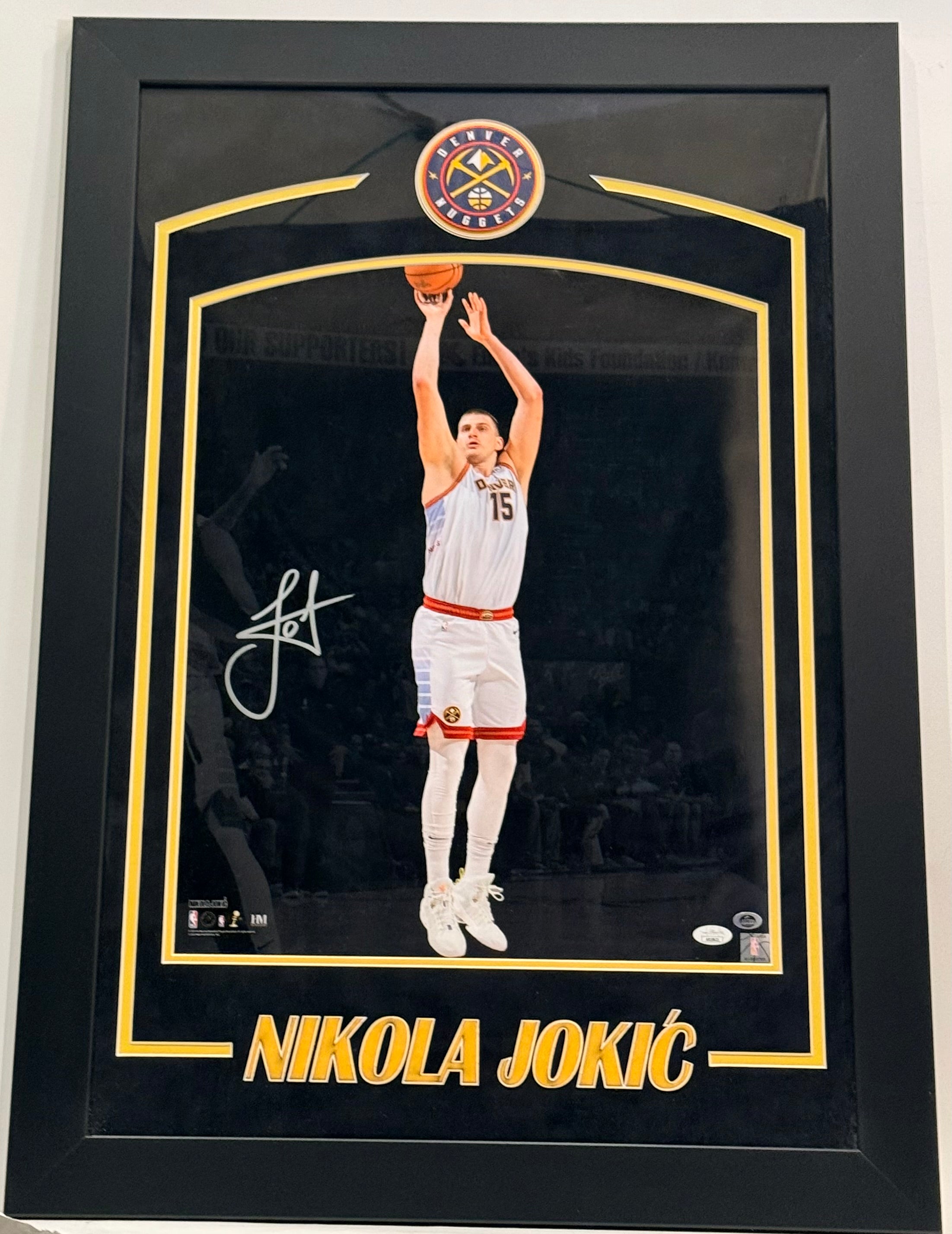 Nikola Jokic Autographed 16x20 Photo — Framed | Denver Nuggets | JSA COA