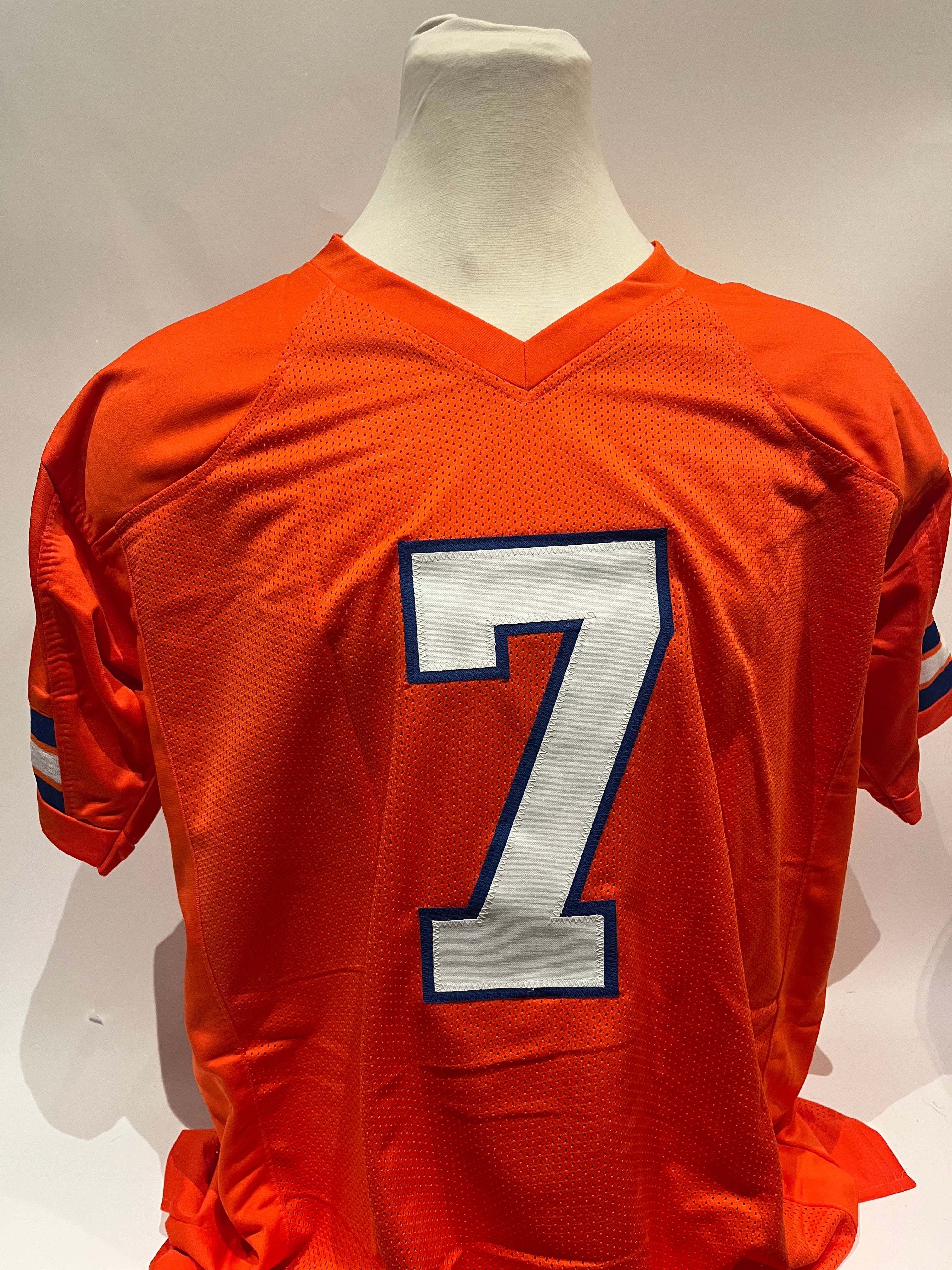 Craig Morton Denver Broncos Autographed & Inscribed Custom Jersey BAS COA