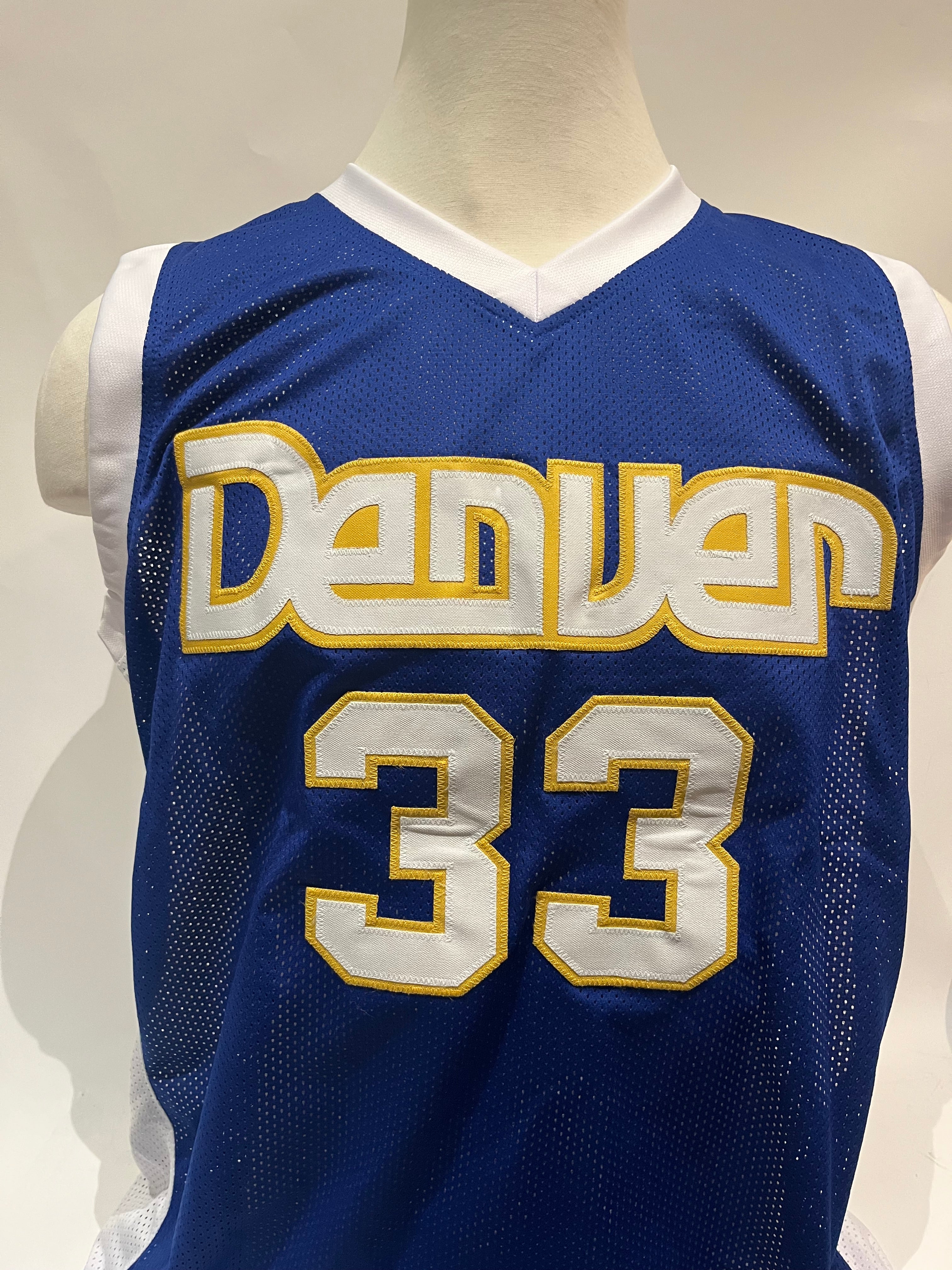 David Thompson Denver Nuggets Autographed & Inscribed Jersey JSA COA