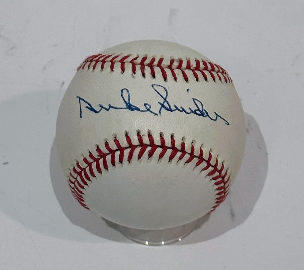 Duke Snider Autographed Official National League Baseball JSA