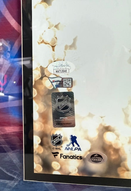 Gabe Landeskog Autographed 16x20 Raising SC Photo Framed JSA COA