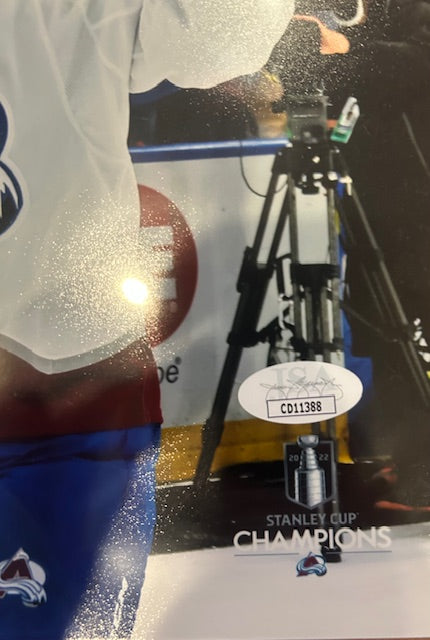 Sam Girard Autographed Inscribed '2020 SC Champs' 8x10 Photo JSA COA - Latitude Sports Marketing