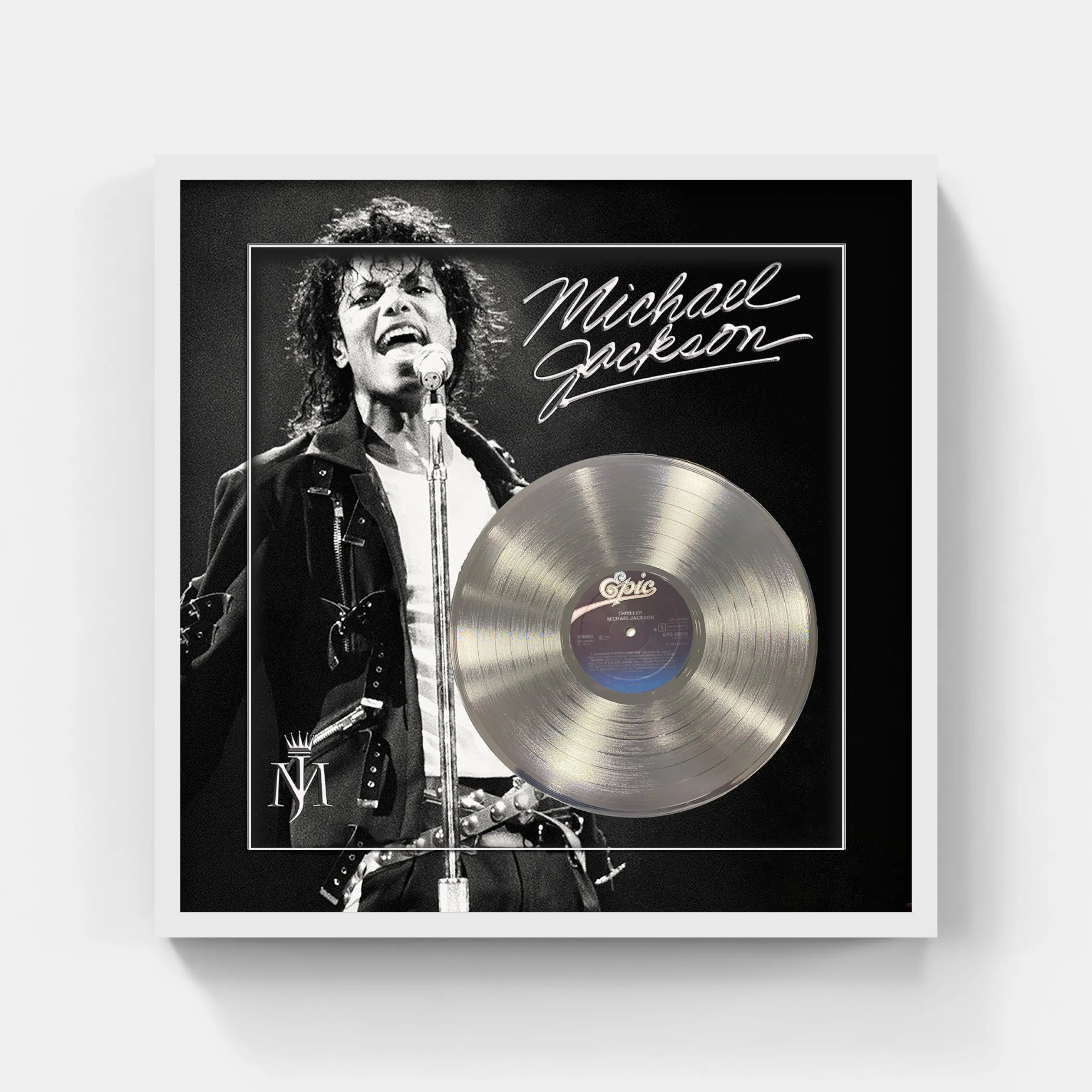 Michael Jackson Laser Engraved Signature Framed Artwork (Charity) - Latitude Sports Marketing