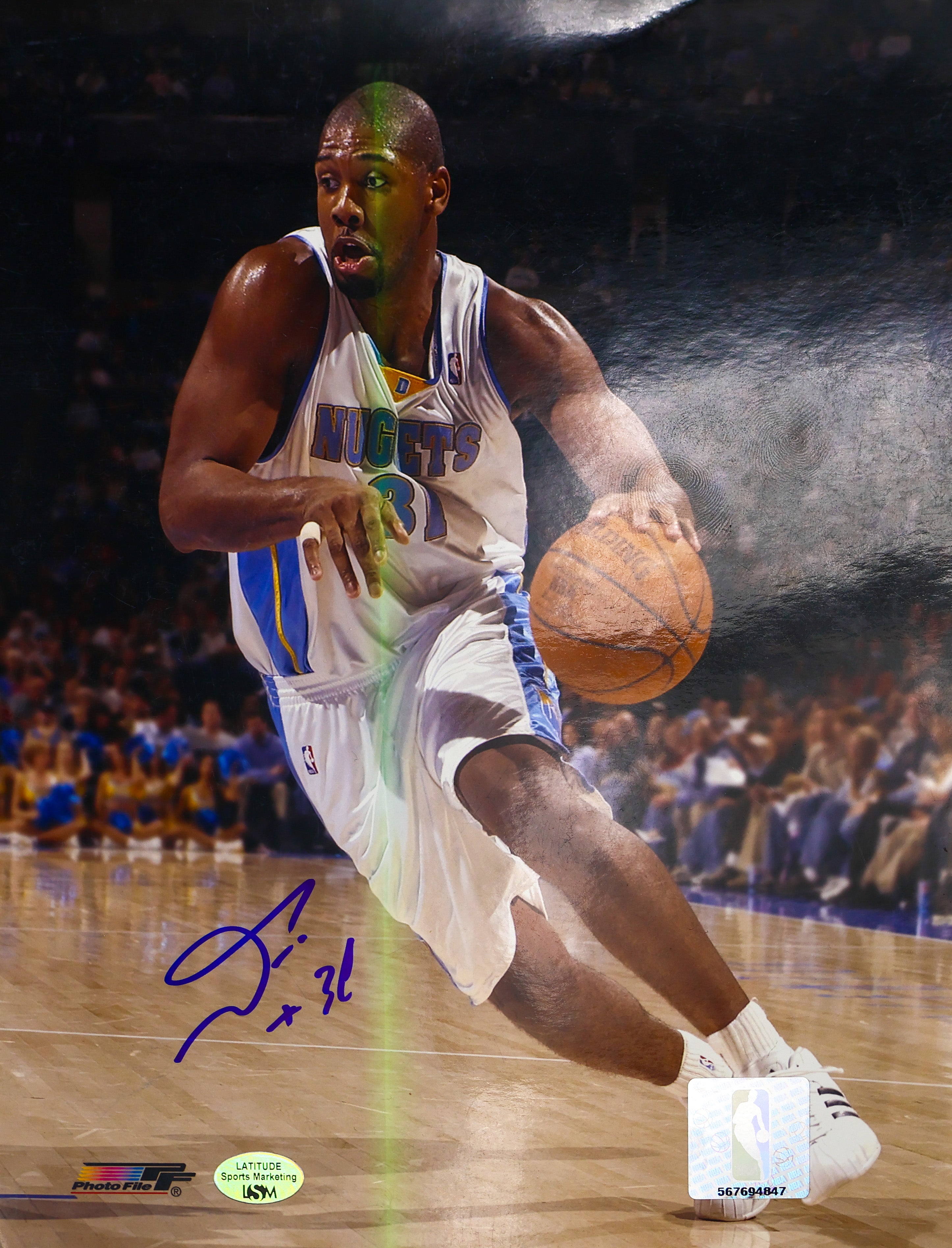 Nene Hilario Denver Nuggets Autographed 8X10 Photo