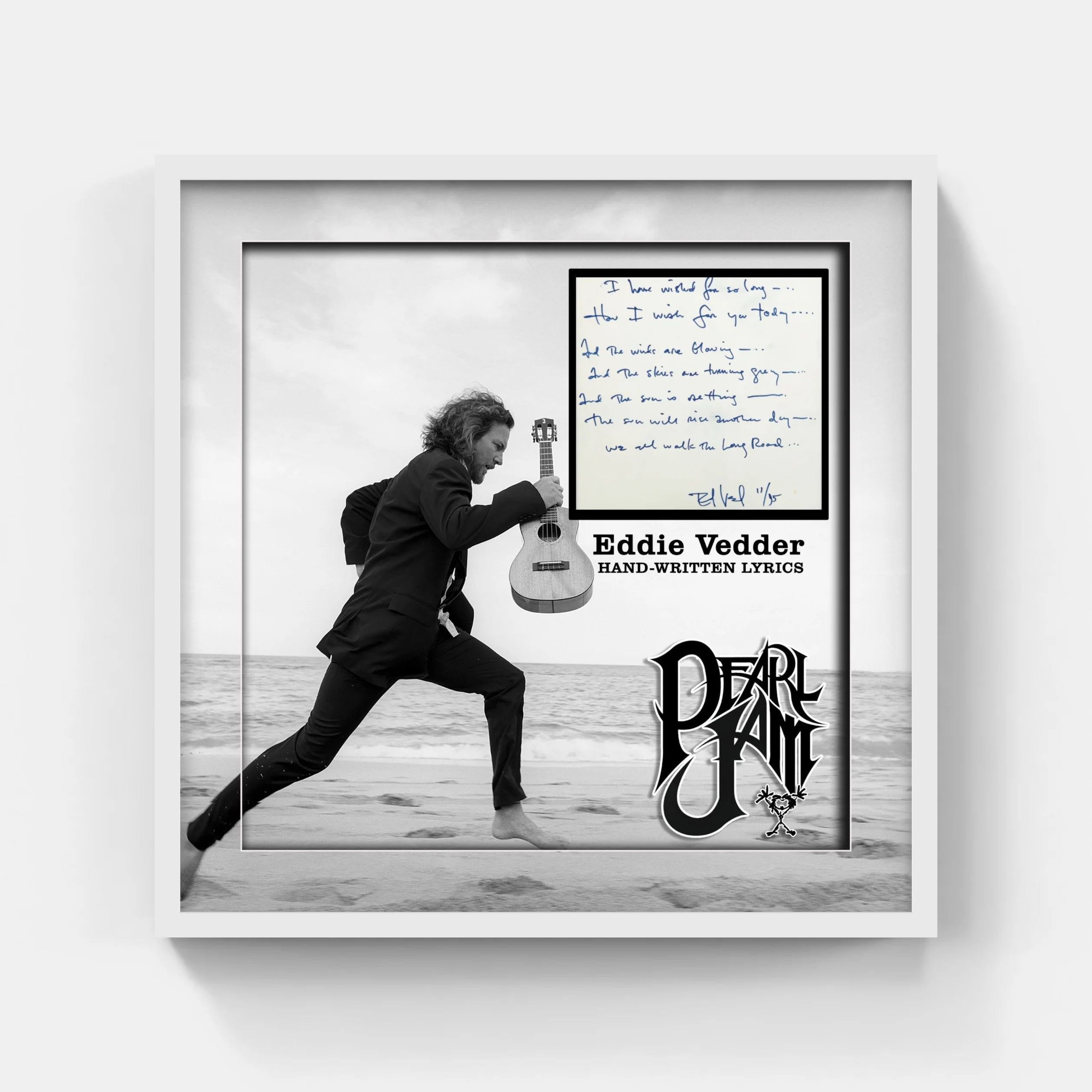 PEARL JAM Replica Commemorative LYRIC SHEET - Latitude Sports Marketing