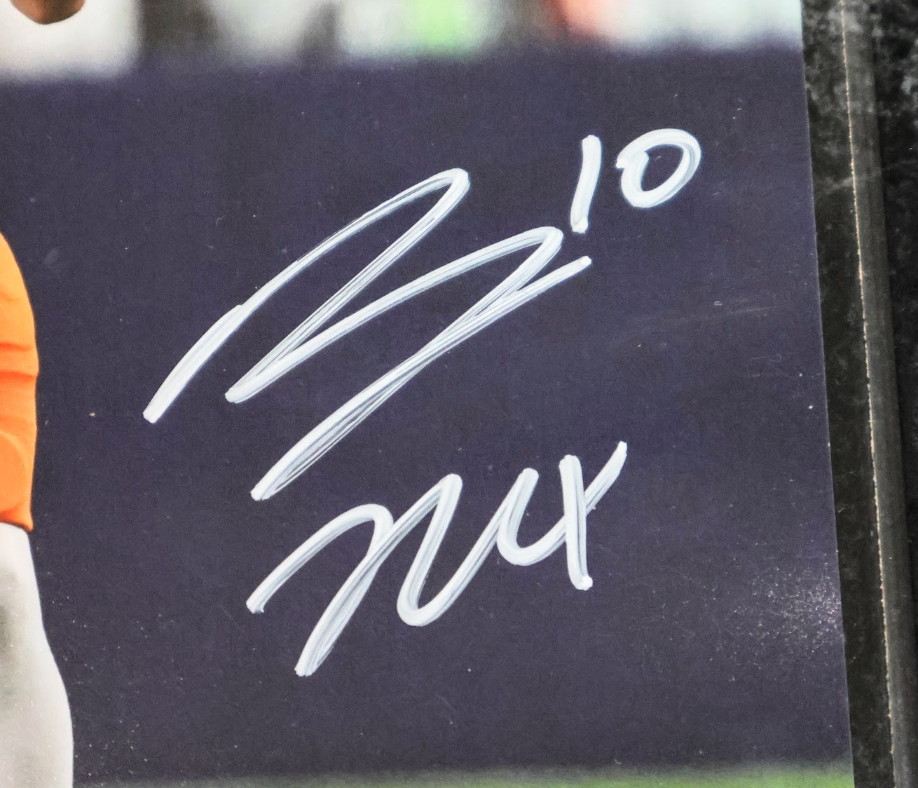 Bo Nix Autographed 8x10 Photo with Plaque - Latitude Sports Marketing