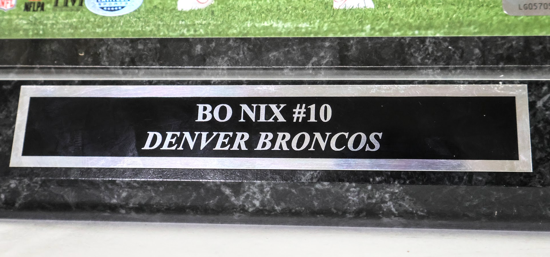 Bo Nix Autographed 8x10 Photo with Plaque - Latitude Sports Marketing