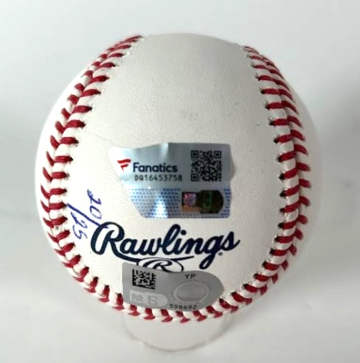 Shohei Ohtani & Yoshinobu Yamamoto Dual-Signed "23 WBC Champs" Baseball LE-25 Fanatics COA