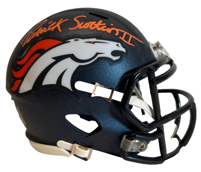 Patrick Surtain II Denver Broncos Navy 5280 Mini Helmet BAS COA