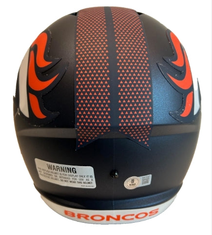 Talanoa Hufanga Autographed Full-Size Denver Broncos Replica Helmet BAS COA