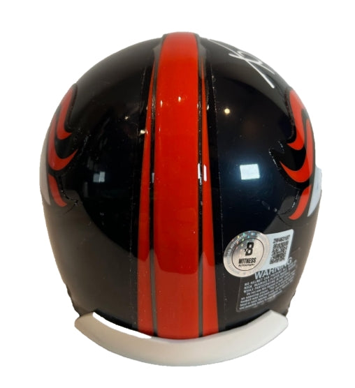 Aqib Talib Autographed & Inscribed "No Fly Zone" Navy Denver Broncos Mini Helmet BAS COA - Latitude Sports Marketing