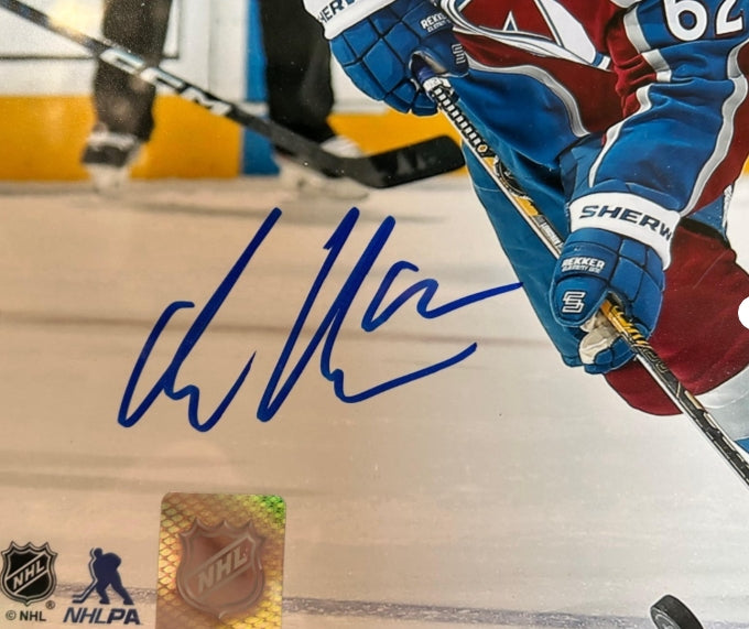 Artturi Lehkonen Autographed Colorado Avalanche 8x10 Photo with 13x10 Plaque JSA COA - Latitude Sports Marketing