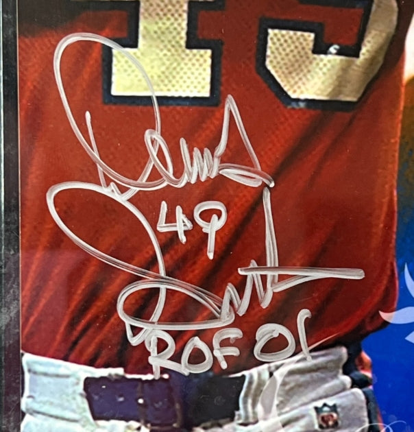 Dennis Smith Autographed Denver Broncos 8x10 Photo Inscribed "ROF 01" with Plaque JSA COA
