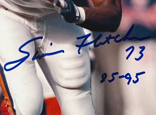 Simon Fletcher Authographed 8x10 Photo Inscribed "85-95" with Plaque JSA COA