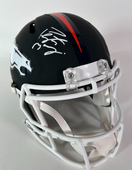 Peyton Manning Autographed Black Matte Full Size Replica Helmet Fanatics COA