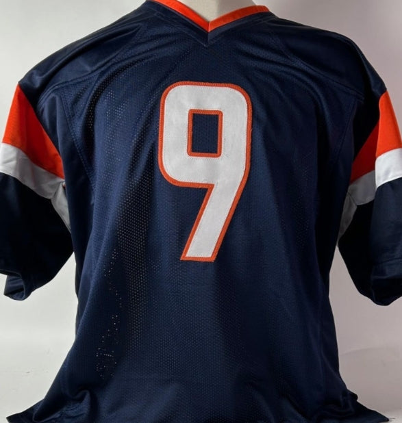 Talanoa Hufanga Autographed Custom Denver Broncos Jersey (Navy) Beckett COA