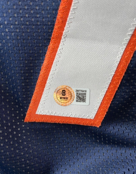 Talanoa Hufanga Autographed Custom Denver Broncos Jersey (Navy) Beckett COA