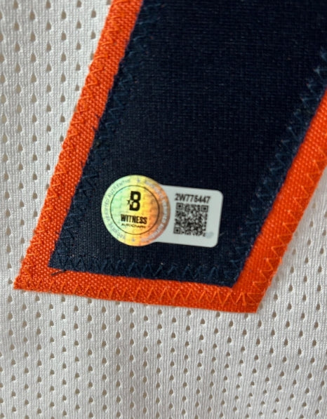 Talanoa Hufanga (Denver Broncos) Autographed Custom Jersey (White) Beckett COA