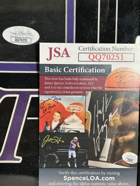 Jerry West Autographed/Inscribed "Mr. Clutch" Lakers 16x20 Deluxe Framed JSA COA