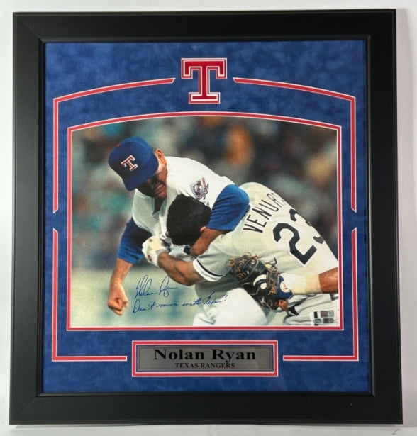 Nolan Ryan Autographed/Inscribed "Don't Mess with Texas" 16x20 Photo Tri-Star