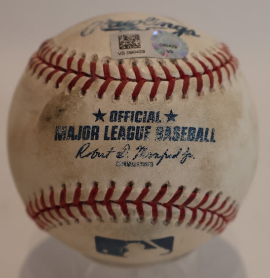 Game Used Baseball - Astros vs Rockies 8/20/2020 - Marquez to Gurriel MLB Authenticated - Latitude Sports Marketing