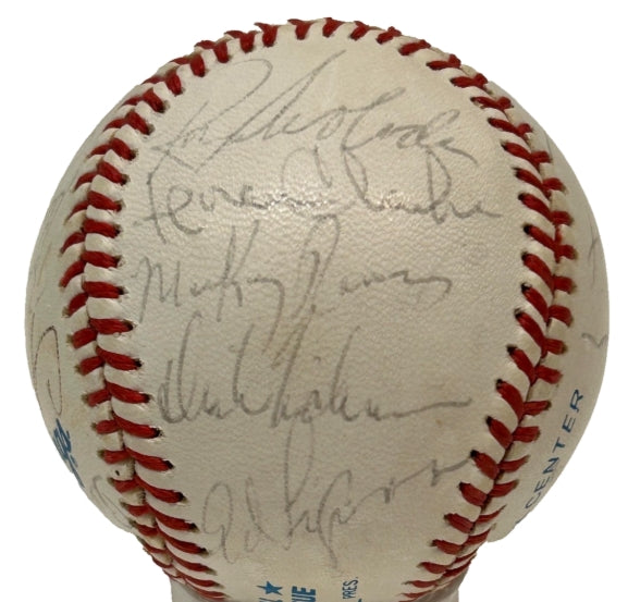 Jim "Catfish" Hunter & 18 Others Autographed Official American League Baseball – JSA LOA