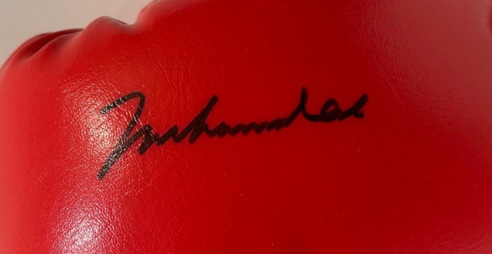 Muhammad Ali Autographed Red Everlast Boxing Gloves - JSA LOA*