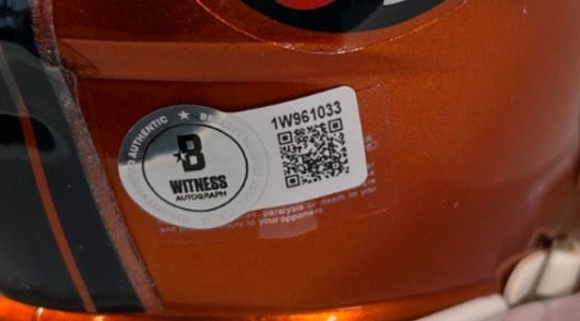 Bo Nix Autographed Denver Broncos Flash Mini Helmet - Beckett COA