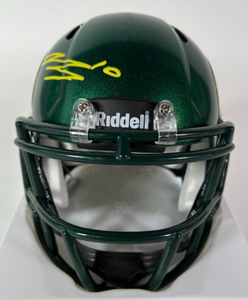 Bo Nix Autographed Oregon Ducks Riddell Mini Helmet - Beckett COA