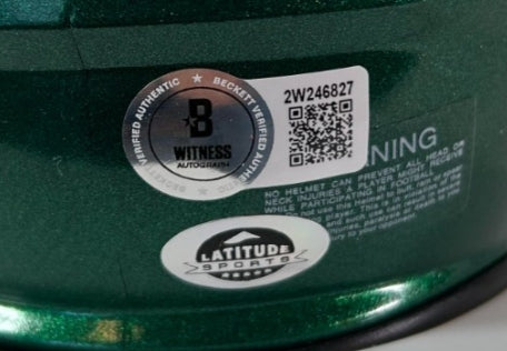 Bo Nix Autographed Oregon Ducks Riddell Mini Helmet - Beckett COA