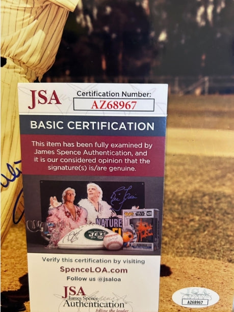 Whitey Ford Autographed New York Yankees 8x10 Photo JSA COA